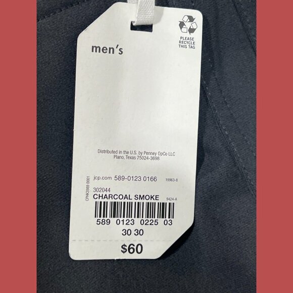 Stylus - 5 Pockets Men's Slim Fit Flat Front Pants - Gray - 30 x 30 - Picture 11 of 16